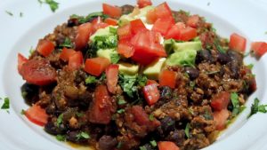 Brazilian Beef Stew Fejoada in white bowl.