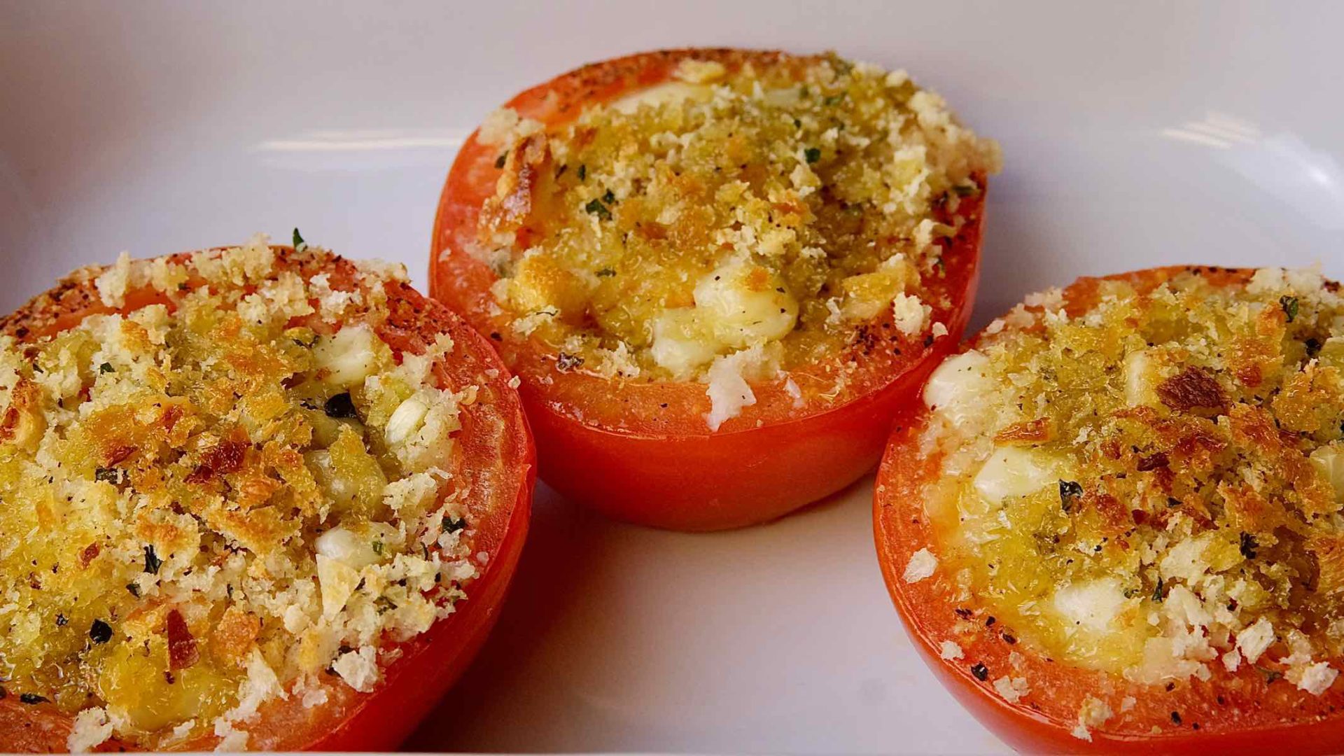 Stuffed Herb Tomatoes - Mia's Cucina